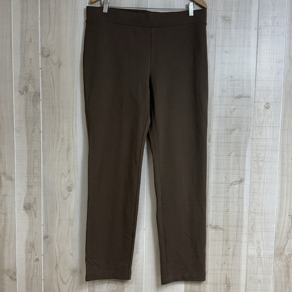 NWT Pure Jill Brown Hazlenut Knit Pants Women's Lounge Casual Athleisure M‎